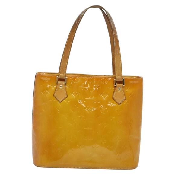 LOUIS VUITTON Monogram Vernis Houston Hand Bag Beige M91004 - Picture 2 of 16